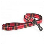 Ancol Lead Tartan Red