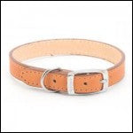 Ancol Leather Collar Tan 26-36cm