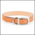 Ancol Leather Collar Tan 45-54cm