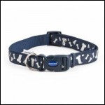 Ancol Reflective Bone Adjustable Collar Blue - Large