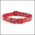 Ancol Reflective Star Adjustable Collar Red - Large