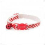 Ancol Cat Collar Heart Reflective Red