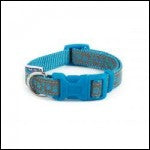Ancol Collar Reflective Paw Blue 20-30cm