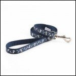 Ancol Reflective Bone Lead Blue 1m x 19mm >50kg