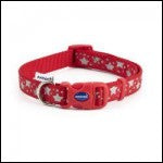 Ancol Reflective Star Adjustable Collar Red - Medium