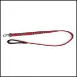 Animate Padded Lead Red Tartan