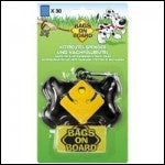 Bags On Board Bone Dispenser Black +30 Bags