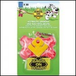 Bags On Board Bone Dispenser Marble Pink+30bag