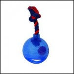 Zeus Spark Tug Ball with Flashing LED - Blue Small